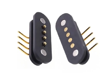 Feder geladene Pogo-Pin-Steck verbinder mit Magneten