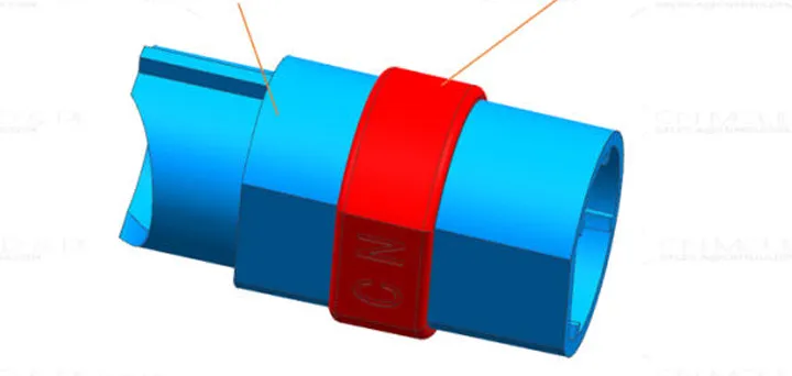 Zweifarben-Werkzeug mit Formgebung durch Festwerkzeug-Halbschalen